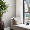 Origin Wallcoverings tapeet metallmündid - elevandiluuvalge ja hall