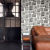 Origin Wallcoverings tapeet maalid mustvalge
