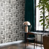 Origin Wallcoverings tapeet maalid mustvalge