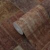Origin Wallcoverings tapeet patchwork kilim - roostepruun