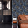 Origin Wallcoverings tapeet patchwork kilim - taupe ja sinine