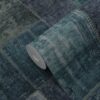 Origin Wallcoverings tapeet patchwork kilim - smaragdroheline