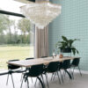 Origin Wallcoverings tapeet rombimotiiv - seladonroheline