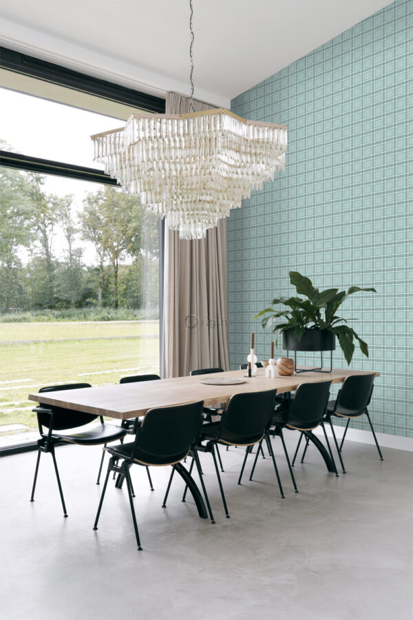 Origin Wallcoverings tapeet rombimotiiv - seladonroheline