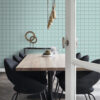 Origin Wallcoverings tapeet rombimotiiv - seladonroheline
