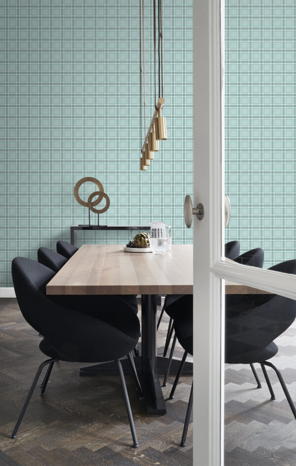 Origin Wallcoverings tapeet rombimotiiv - seladonroheline