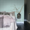 Origin Wallcoverings tapeet rombimotiiv - seladonroheline