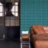 Origin Wallcoverings tapeet rombimotiiv - türkiis