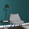 Origin Wallcoverings tapeet rombimotiiv - türkiis