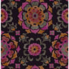 Origin Wallcoverings tapeet suzani lilled - must, oranž ja roosa