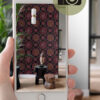 Origin Wallcoverings tapeet suzani lilled - must, oranž ja roosa