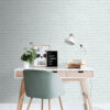 Origin Wallcoverings tapeet vintage maalitud tellissein - mündiroheline