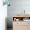Origin Wallcoverings tapeet vintage maalitud tellissein - mündiroheline