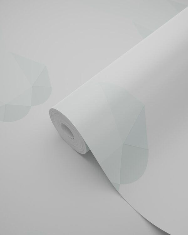 Origin Wallcoverings origami jänesed - mattvalge ja mündiroheline