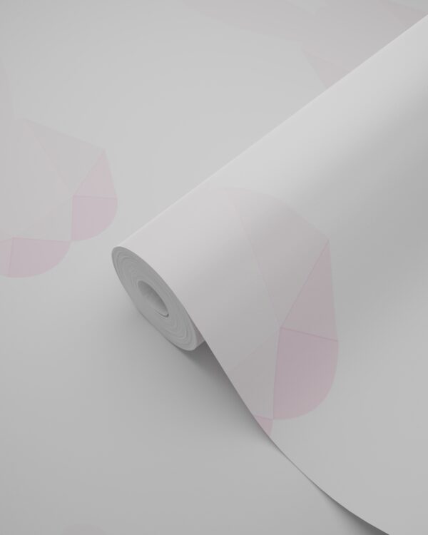 Origin Wallcoverings origami jänesed - pastelpulberroosa ja mündiroheline