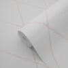 Origin Wallcoverings tapeet rombimotiiv - pastelse pulbriline roosa ja mattvalge