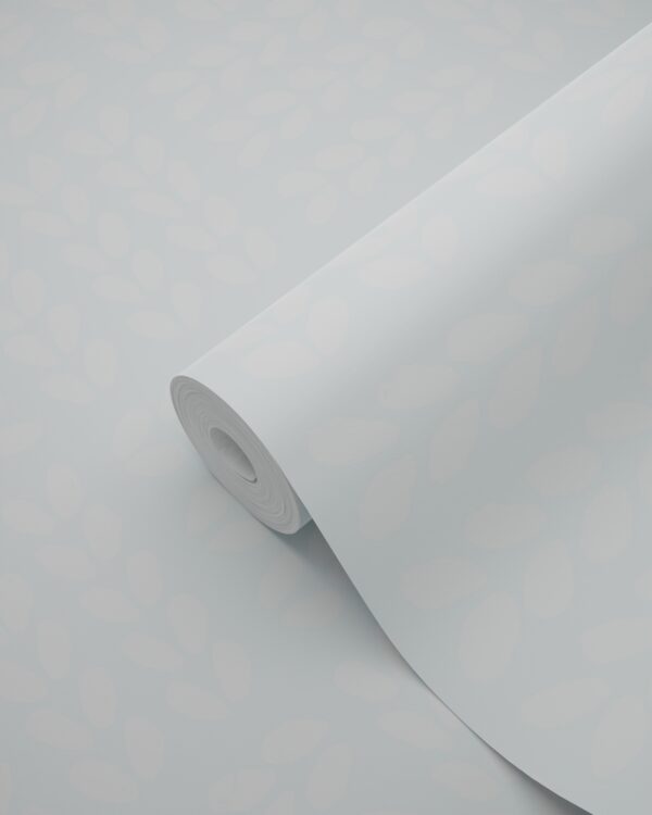Origin Wallcoverings lehtede tapeet - helesinine ja valge