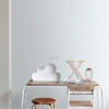Origin Wallcoverings lehtede tapeet - helesinine ja valge