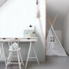 Origin Wallcoverings lehtede tapeet - valge ja hallikas mündiroheline