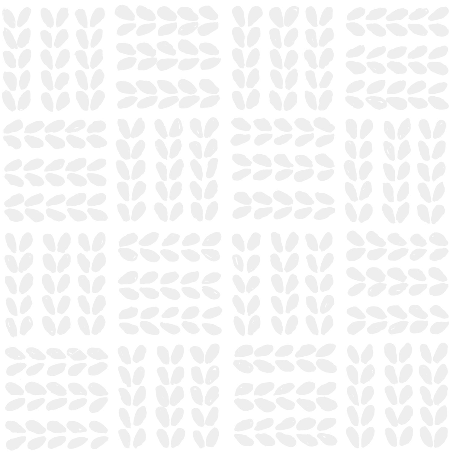 Origin Wallcoverings lehtede tapeet - matt valge ja hele soe hall