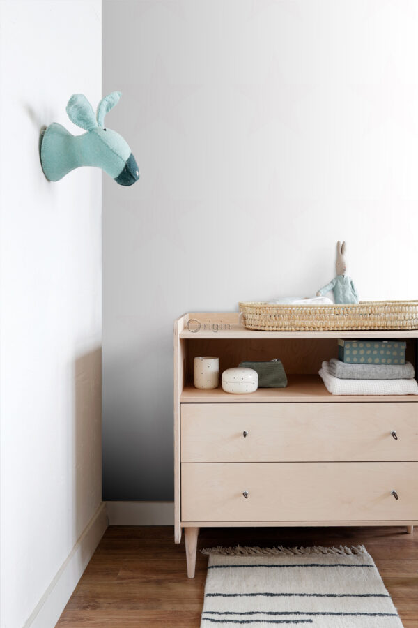 Origin Wallcoverings tapeet suur täht - heleroosa ja mattvalge