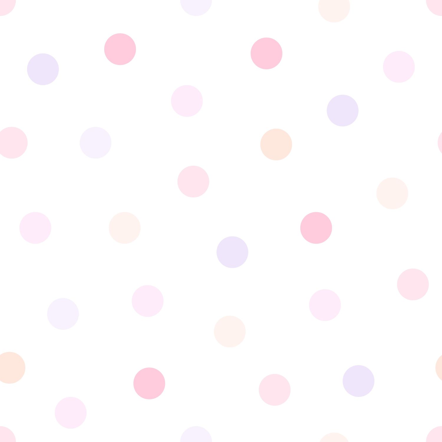 Origin Wallcoverings tapeet täpiline pastellroosa, pastelllilla ja pastellvirsikukarva