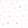 Origin Wallcoverings tapeet täpiline pastellroosa, pastelllilla ja pastellvirsikukarva