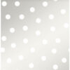 Origin Wallcoverings tapeet täpiline mattvalge ja läikiv hõbehall