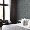 Origin Wallcoverings tapeet ruudukujulised puitlaastud - helehall