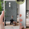 Origin Wallcoverings tapeet ruudukujulised puitlaastud - helehall