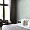 Origin Wallcoverings tapeet ruudukujulised puitlaastud - helehall ja roheline