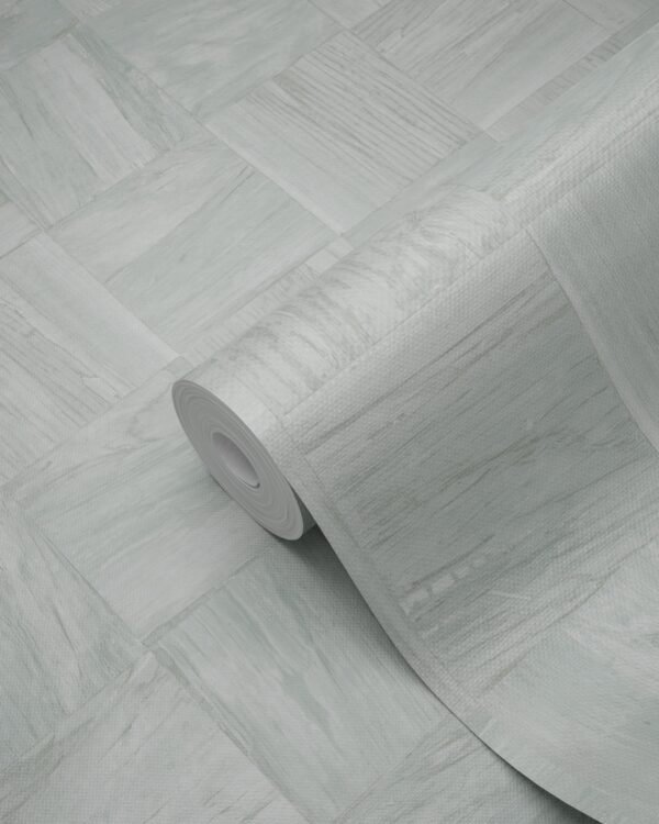 Origin Wallcoverings tapeet ruudukujulised puitlaastud - helehall ja roheline