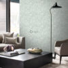 Origin Wallcoverings tapeet ruudukujulised puitlaastud - helehall ja roheline