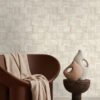 Origin Wallcoverings tapeet ruudukujulised puitprahitükid - beež
