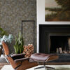 Origin Wallcoverings tapeet ruudukujulised puitlaastud - tumepruun