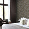Origin Wallcoverings tapeet ruudukujulised puitlaastud - tumepruun
