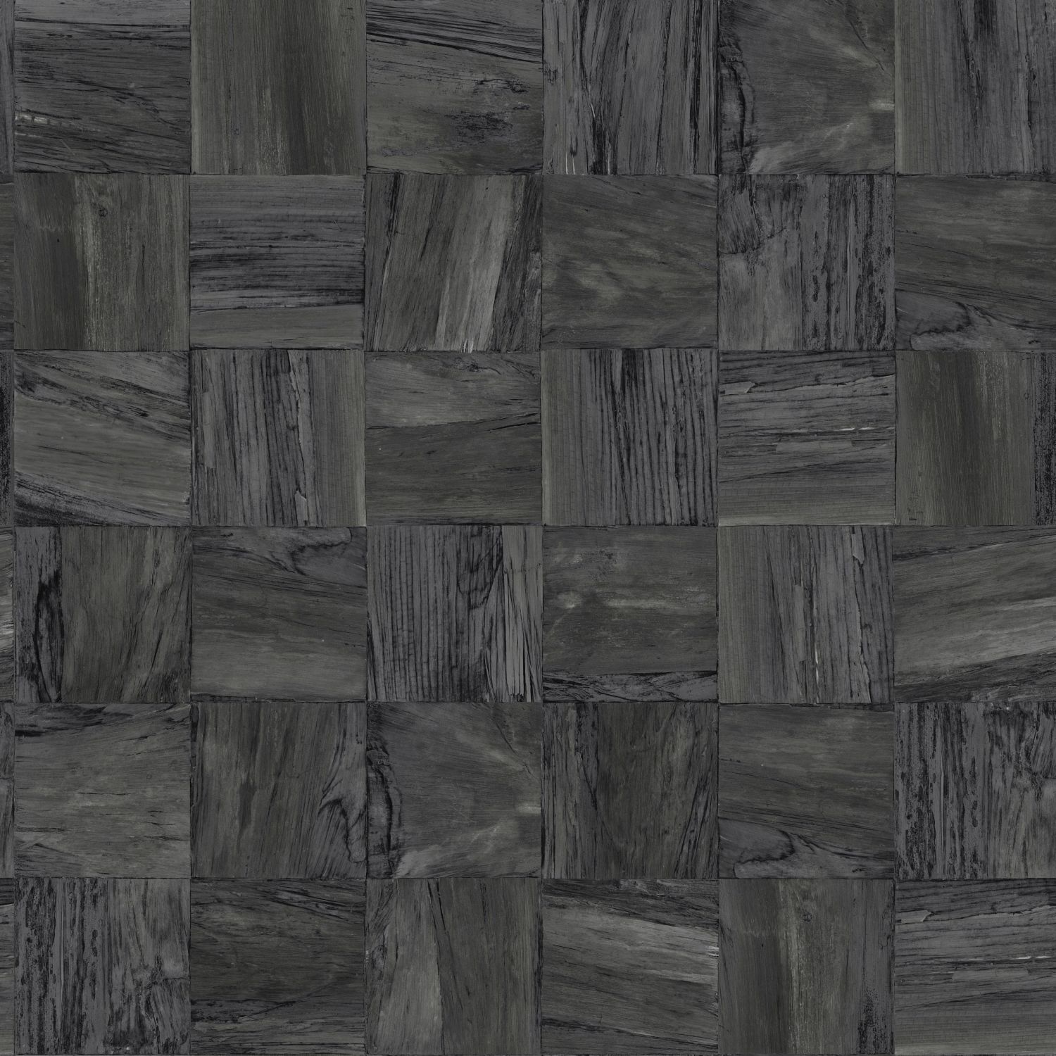 Origin Wallcoverings tapeet ruudukujulised puitlaastud - must