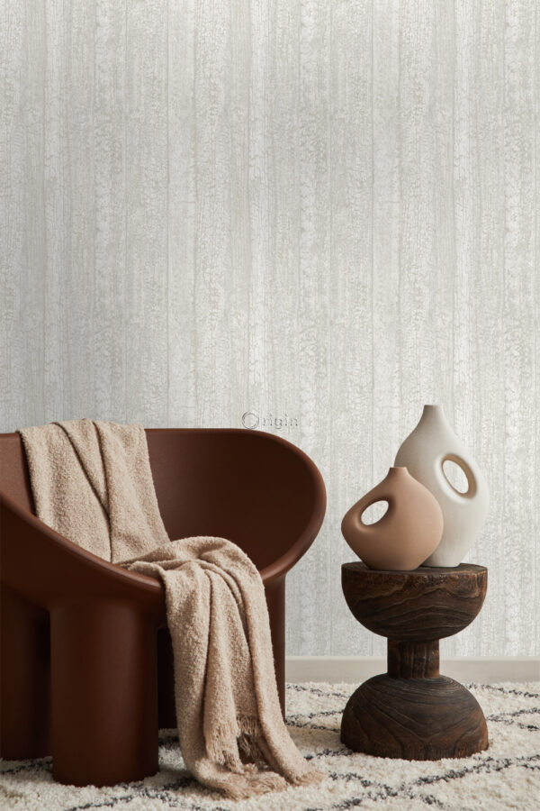 Origin Wallcoverings tapeet puidust lauad - beež