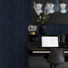 Origin Wallcoverings tapeet puidust lauad - tumesinine