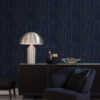 Origin Wallcoverings tapeet puidust lauad - tumesinine