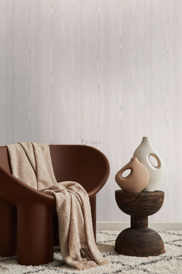 Origin Wallcoverings tapeet värske puidulaud - soe hõbe