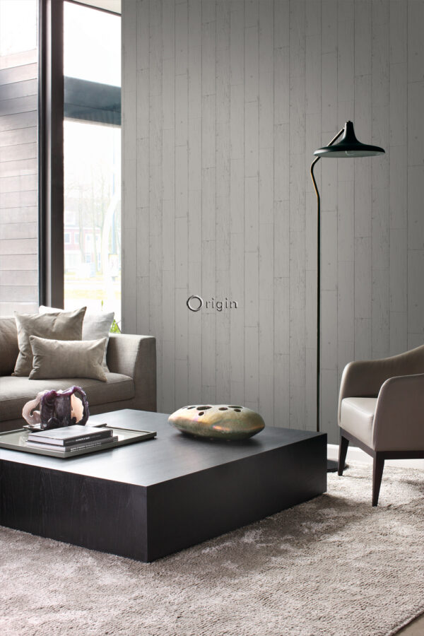 Origin Wallcoverings tapeet kulunud puidust lauad - taupe
