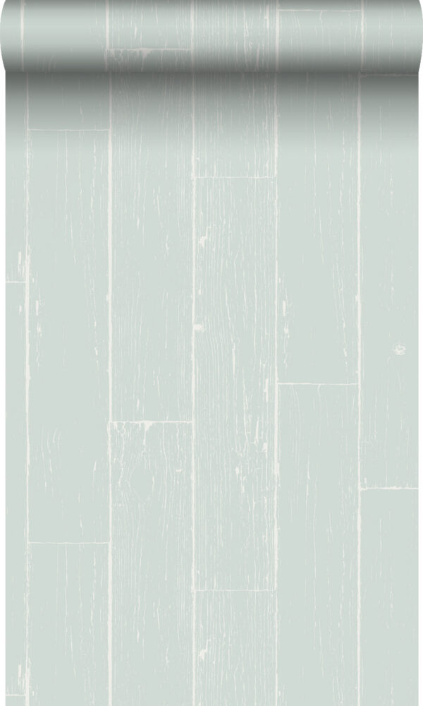 Origin Wallcoverings tapeet kulunud puidust lauad - mündiroheline