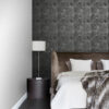 Origin Wallcoverings tapeet ristlõiked puutüved matt must ja hõbedane