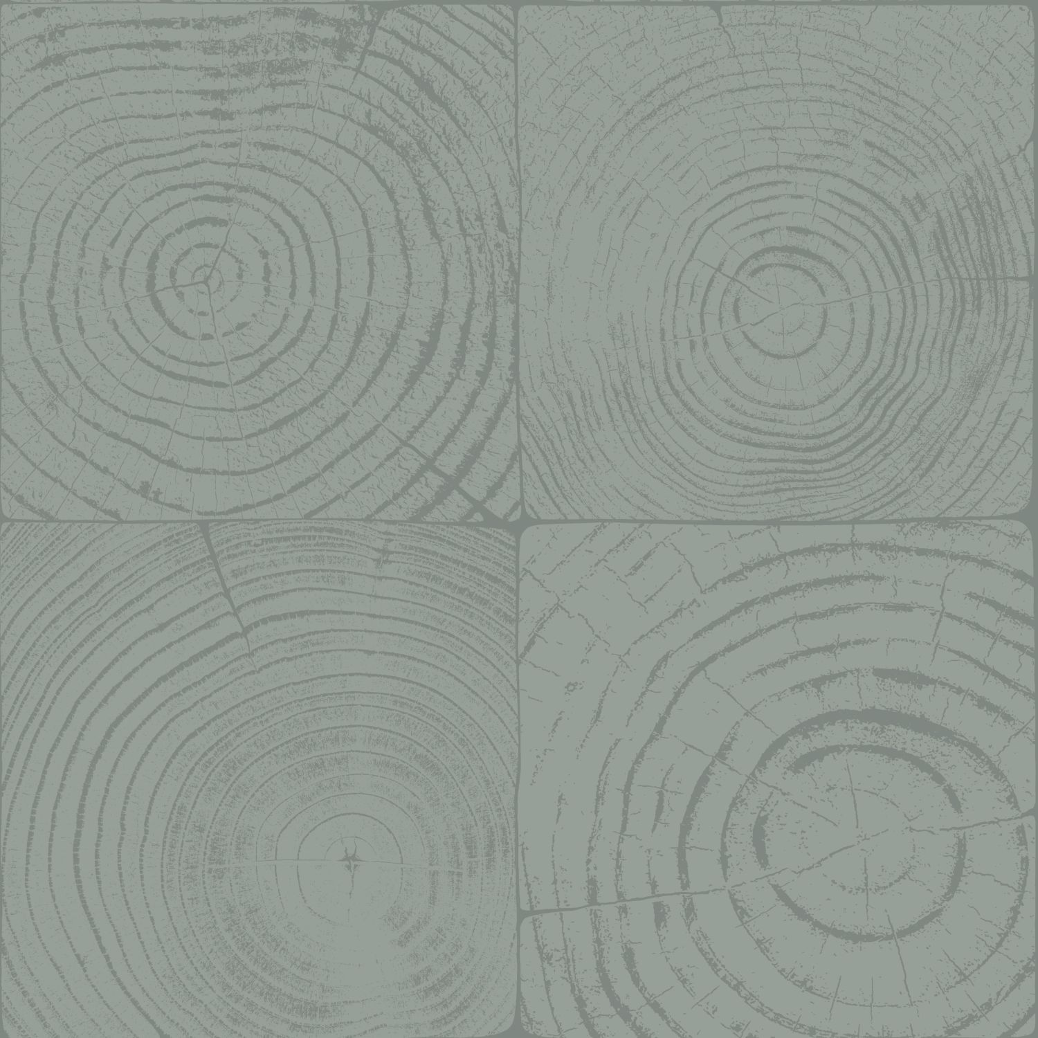 Origin Wallcoverings tapeet puidutüved ristlõiked - laguunroheline