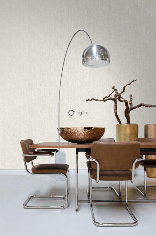 Origin Wallcoverings tapeet puidust lauad puidutriibuga - elevandiluuvalge