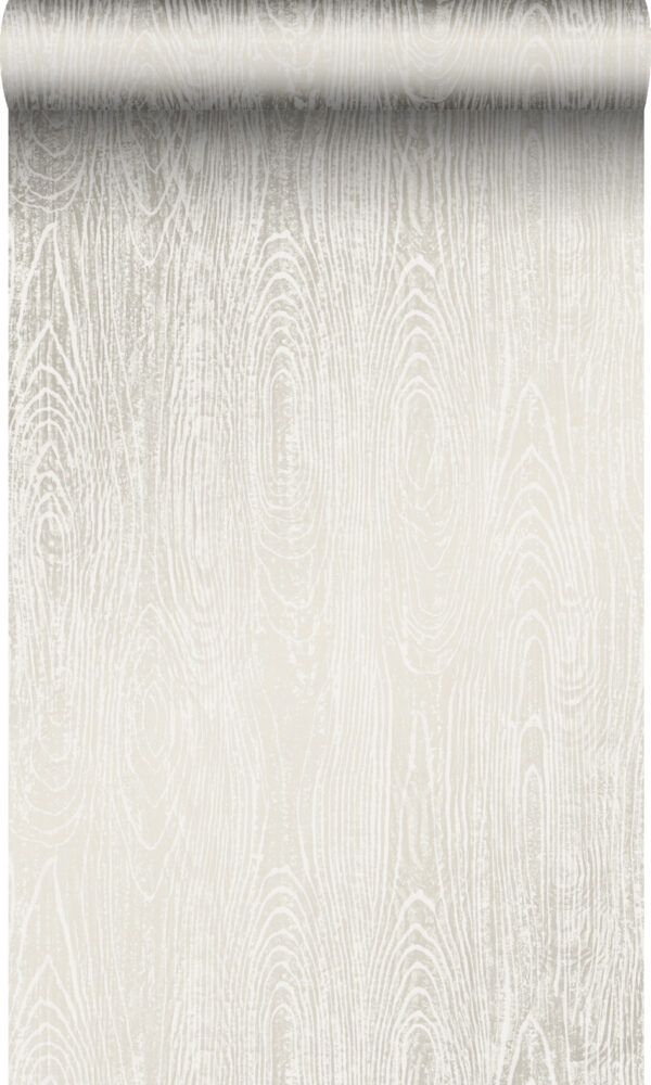 Origin Wallcoverings tapeet puidust lauad puidutriibuga - elevandiluuvalge