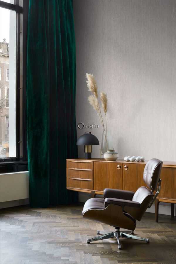 Origin Wallcoverings tapeet puidust lauad puidutriibuga - beež