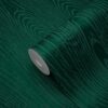 Origin Wallcoverings tapeet puidust lauad puidutriibuga - smaragdroheline