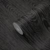 Origin Wallcoverings tapeet puidust lauad puidutriibuga - must
